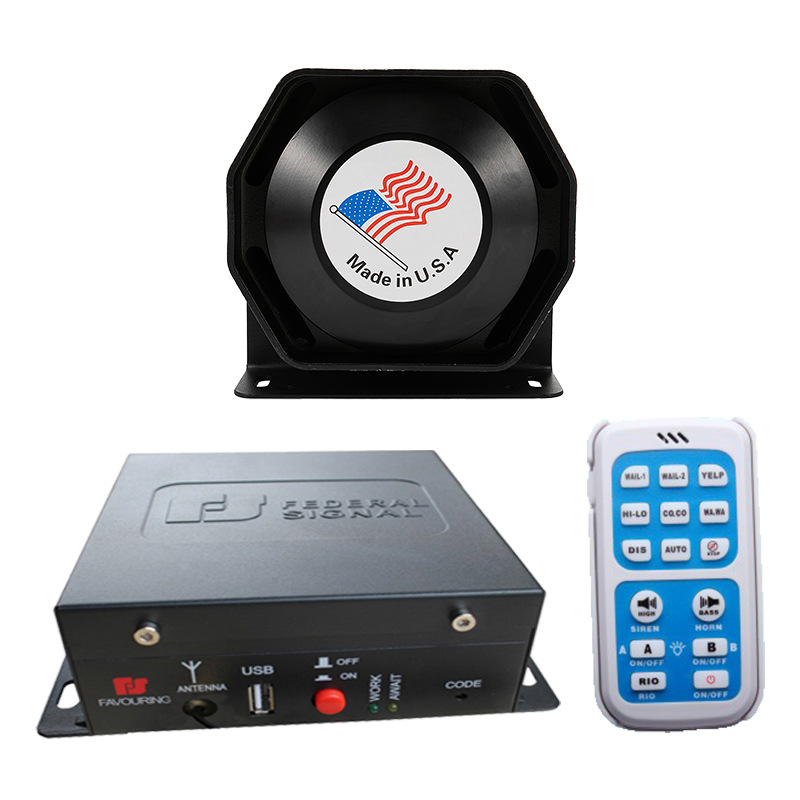 Sirena de Alarma Inalámbrica para Auto 12V-24V SA620H+100C de Aluminio con Control Remoto