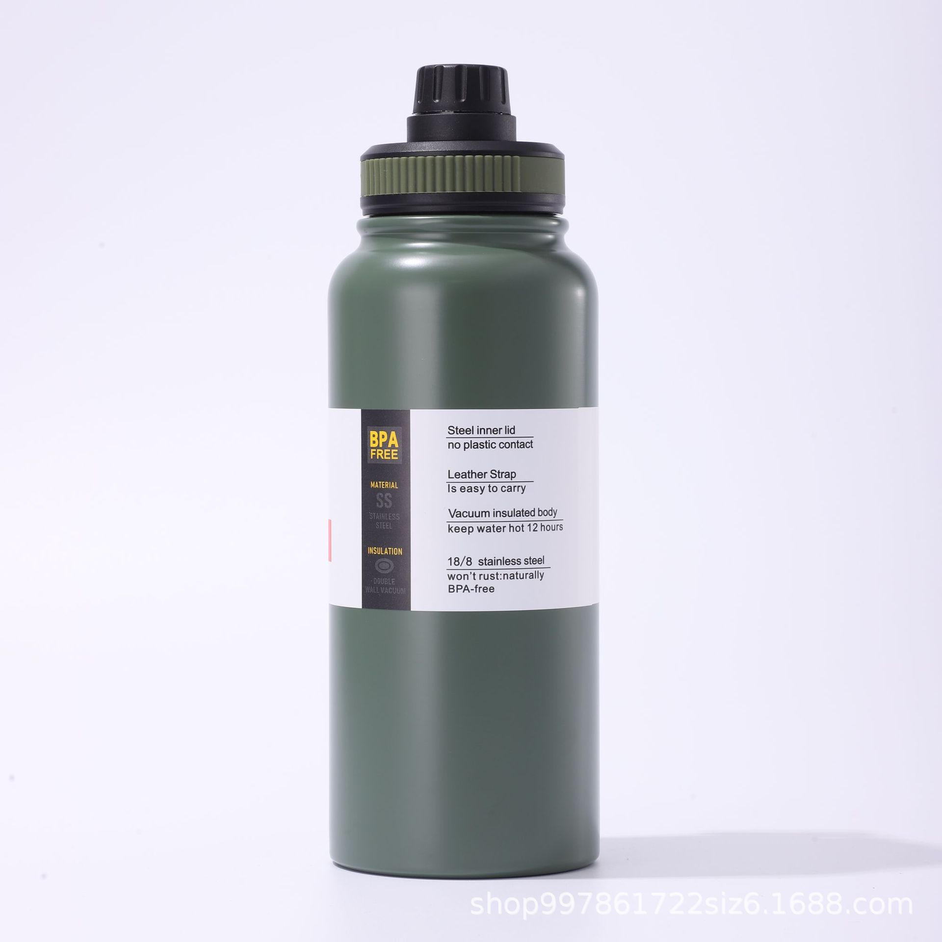 Botella espacial transfronteriza 304 taza de acero inoxidable de alta capacidad portátil al aire libre viaje de montaña taza de agua al por mayor