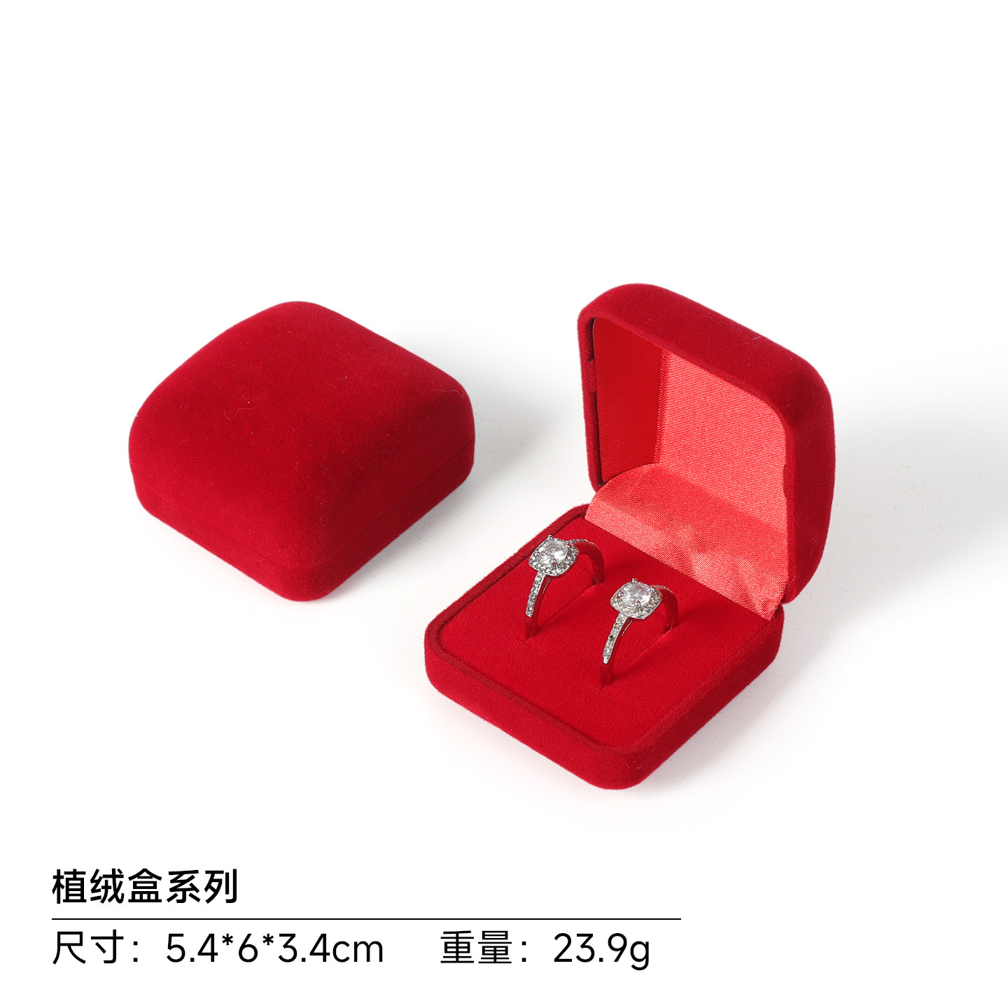 Caja Organizadora de Joyas y Anillos de Franela para Guardar Joyas