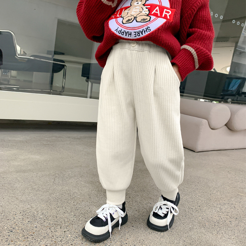 Mädchen Winter Cordhose Mit Samtfutter Für Kinder_voghion.com