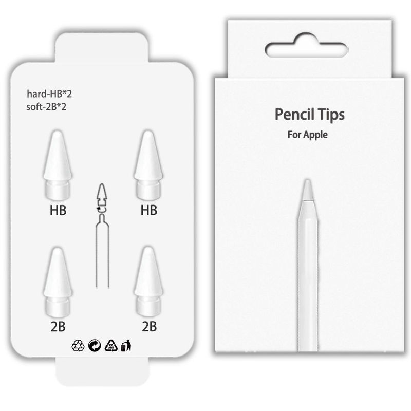 Suitable for ipad Pencil one or two pen tip flat pen head 2BHB damping suitable for Apple generation two pen