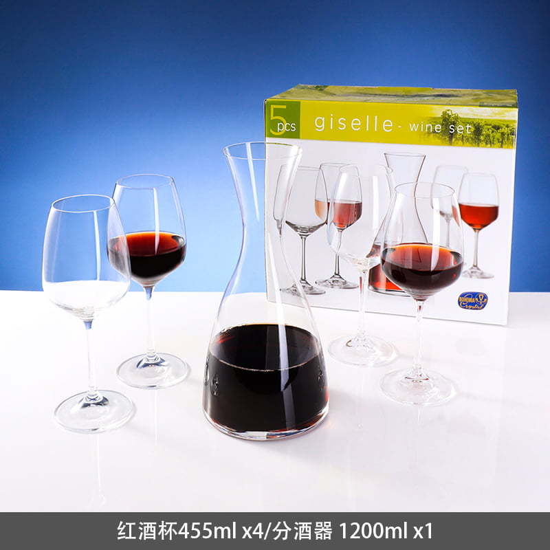 Caja de regalo de tazas de cristal de importación checa, tazas de vino caseras, tazas de alto pie, tazas de vino, juegos al por mayor image 10