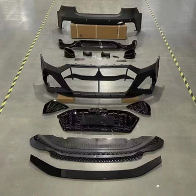 Suitable for Audi A7 C8 Upgrade to Rs7 Body Kit, Including Front and Rear Bumpers, Car Modification Body Kit (Big Surrounded)