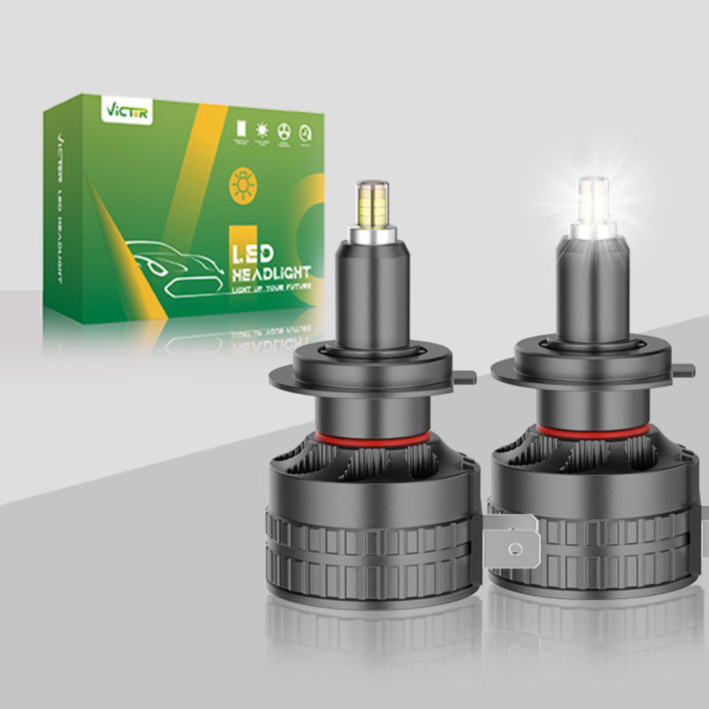 新款直插六面发光LED汽车大灯360度发光汽车LED大灯款式LED车灯
