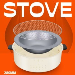 屋外バーベキューグリルカーボングリルポータブルストーブお茶調理ストーブセットフルセットストーブ家庭用オーブンKM
