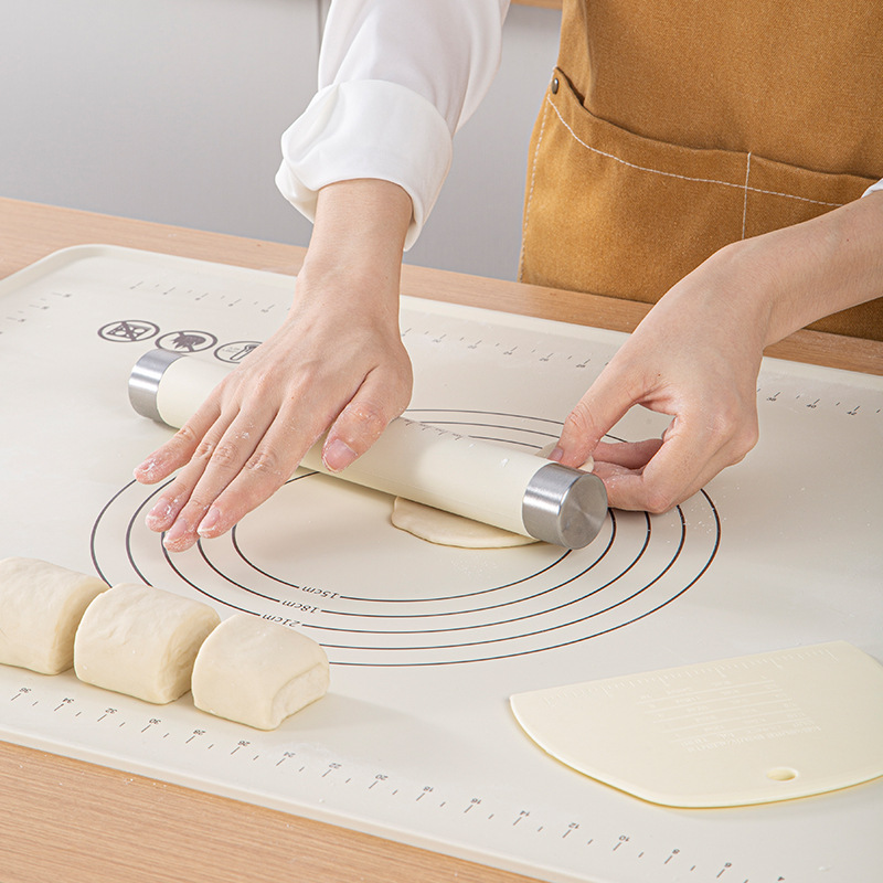 Extra large silicone mat kitchen and dough mat set food grade thickened silicone kneading mat home baking mat