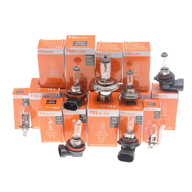 佛山照明 Car light bulb halogen H1H3H4H7 H11 H11 H11 HB3 12V 24V high beam near -light headlight fog light