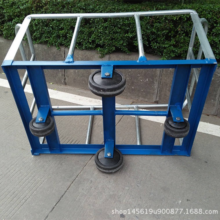 针织漂染车间用四轮周转落布车 /600L方形染整车间手推车