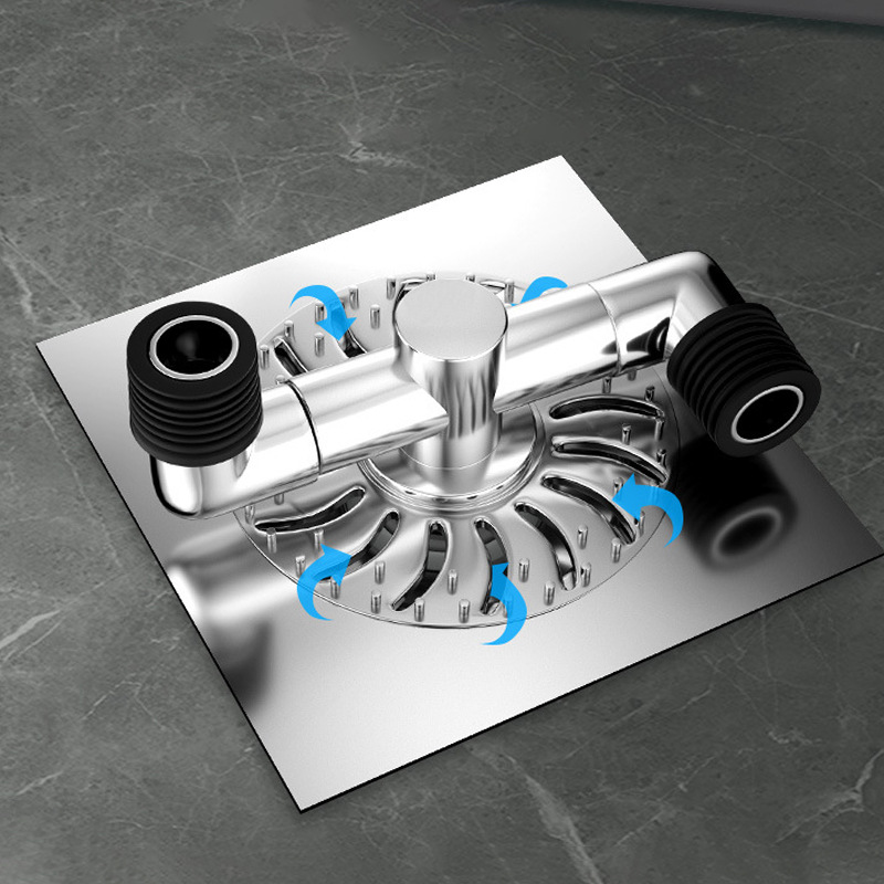 下水管洗衣机三头通排水管地漏接头防臭溢水三通分流器一分二