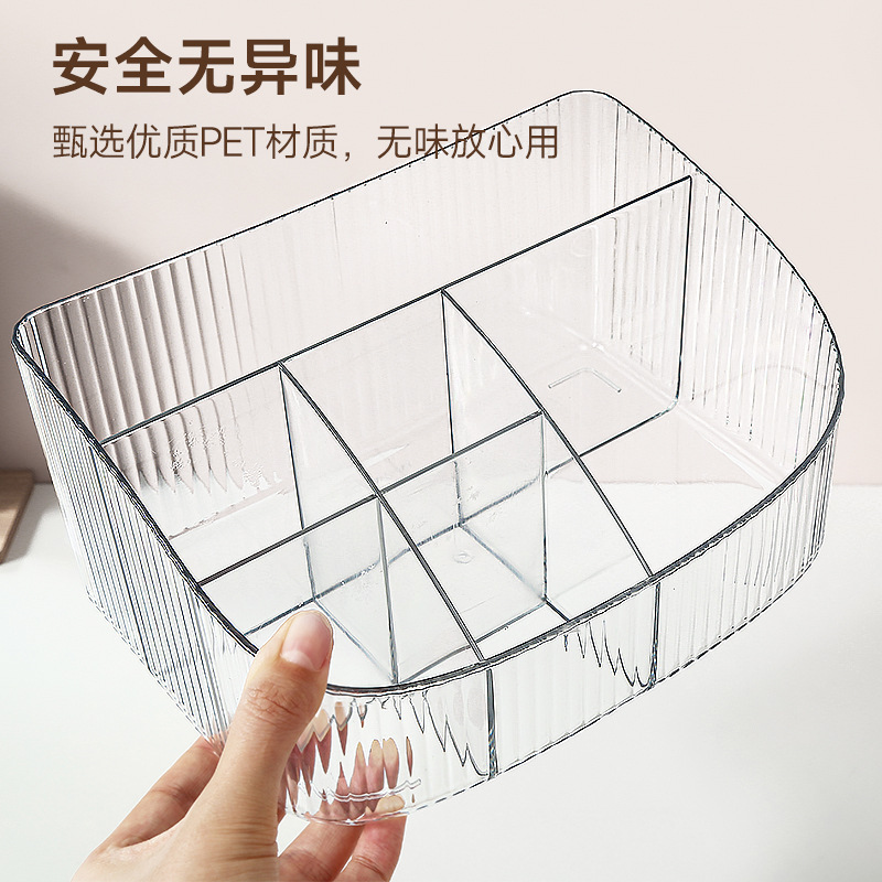 透明収納ボックス化粧品ドレッシングテーブルデスクトップ口紅寮ペンホルダーメイクボックス収納ラックデスクトップスキンケア製品|undefined