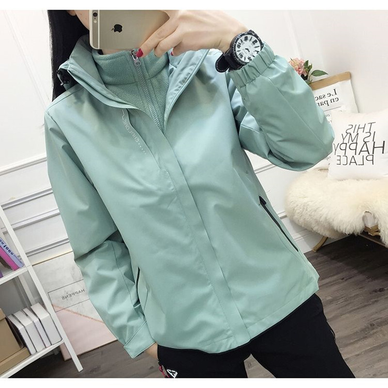 [stall in stock] 6268 original manufacturer high quality solid color outdoor assault clothing men's and women's tide brand three in one