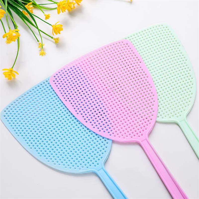 Colorful long handle large plastic fly swatter manual mosquito swatter mosquito swatter fly swatter mosquito swatter manufacturer wholesale
