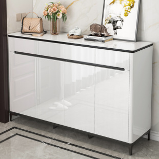 Shoe Cabinet with Door Household Doorway Entrance Integrated Cabinet Home Large Capacity 2024 Light Luxury Balcony Storage Cabinet