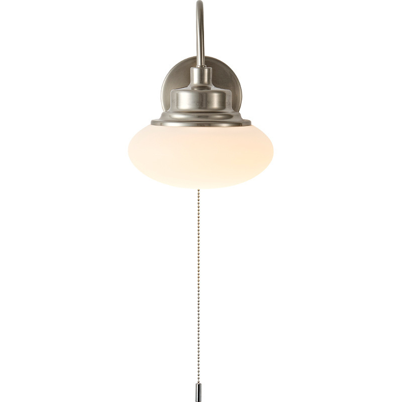 Viento de nuez de estilo japonés lámpara de pared de fondo retro dormitorio cables colgantes modernos lámparas de fondo chino pared
