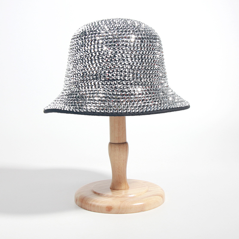 Comercio exterior europeo y americano personalidad gorra de clavos gorra de clavos gorra de diamante gorra de pescador estilo de escenario gorra de balde de fiesta gorra