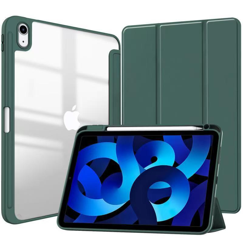适用iPad11平板保护壳第10代平板壳三折亚克力实色平板保护套12.9|undefined