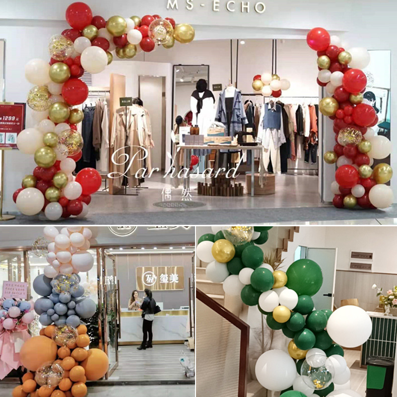 618 mid-year promotion balloon arch opening atmosphere scene layout shopping mall store entrance activity decoration balloon chain