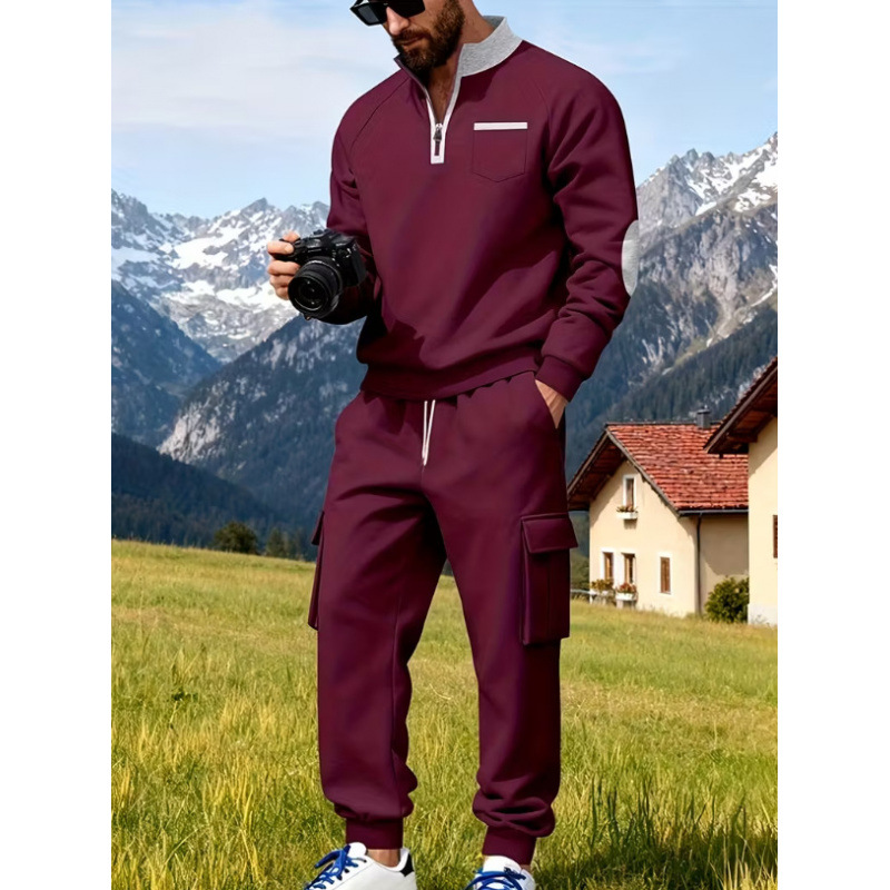 sports long-sleeve with zipper for leisure