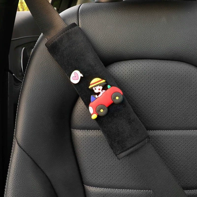 Protective Covers, Soft Plush Goddess – Seat belt shoulder pad - red-car-meatball-bubble-heart-shoulder-pad-crystal-velvet-single