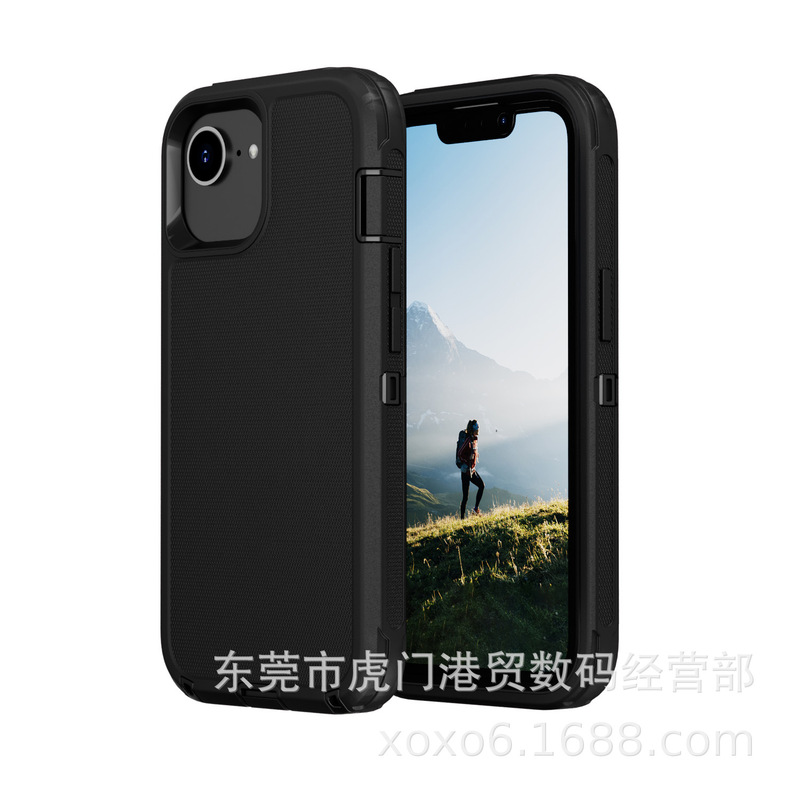 IPhone16 SE三防携帯ケースアップル16e Defender防御者ロボット携帯ケースを適用|undefined