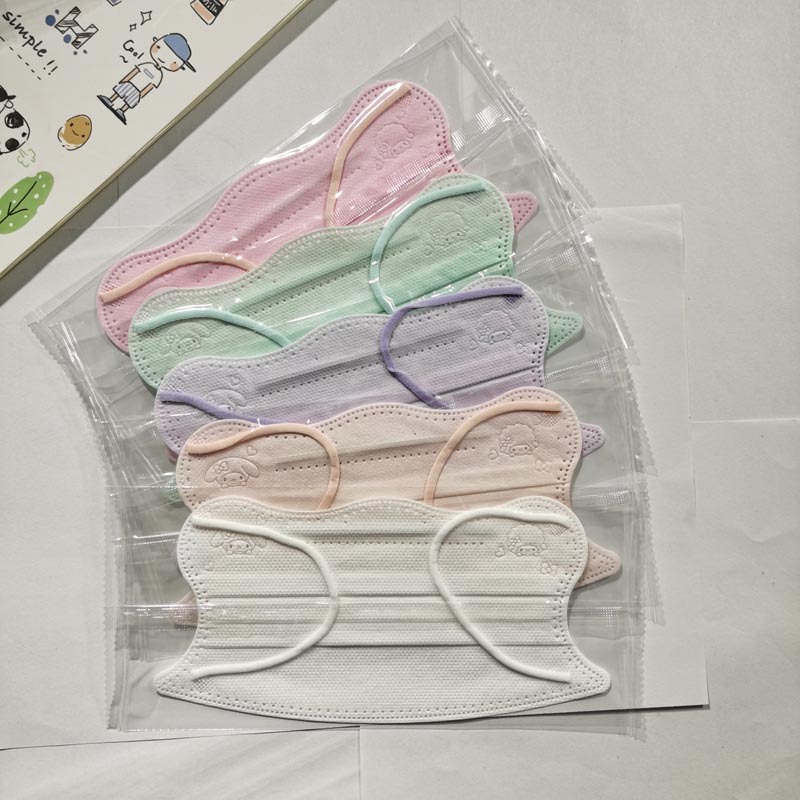 平面成人异形卡通印花口罩护眼角平面立体口罩独立包装三层防护口