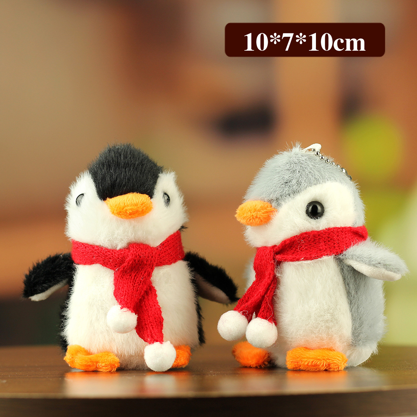Cute pingüino peluche pequeño cónyuge dibujos animados muñeca muñeca peluche juguetes pareja llaveros bolsos colgantes
