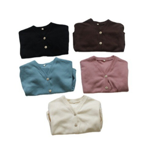 Forest Map Children's Crewneck Knit Spring and Autumn Outerwear Korean Style Loose Long-Sleeve Solid Color Versatile for Young Children