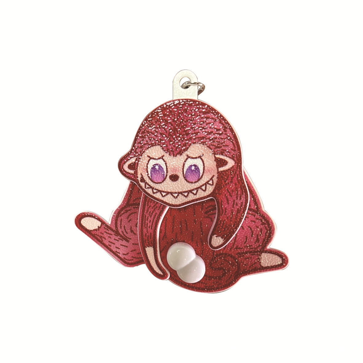 【레드】 계란 놀이 원숭이 키링