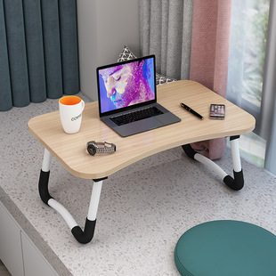 Simple Bed Study Table Multi-use Small Table Folding Computer Table Card Slot Drawer Student Bedroom Dormitory Lazy Table