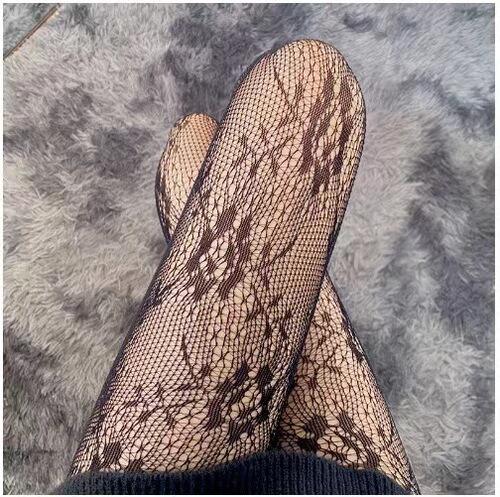 Fishnet stockings, hollow butterfly, flower, heart, diamond-shaped, diamond-shaped nightclub, black mesh bottoming pantyhose and fishnet stockings