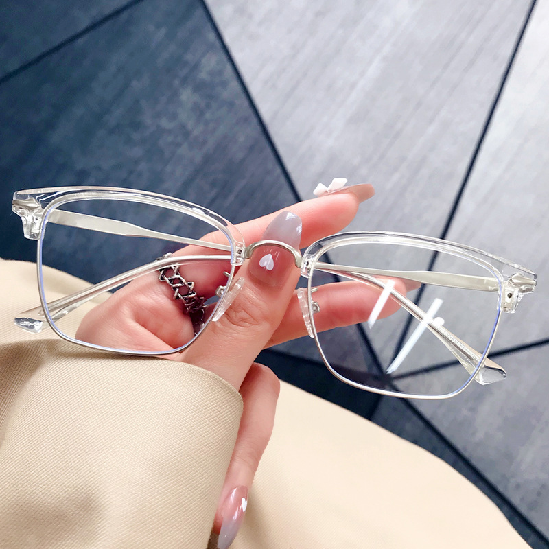 New retro eyebrow style glasses for men