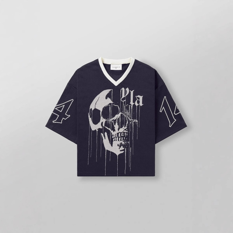 Youngla American Fashion Brand Oversized T-Shirt Men's Breathable Large Mesh Sports Fitness Quick-Drying Printed Short-Sleeved Top