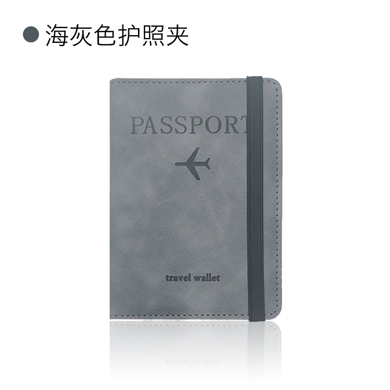 Transfronterizo en stock RFID pasaporte titular etiqueta de equipaje certificado pasaporte cubierta tarjeta de embarque multifuncional viaje pasaporte bolsa traje
