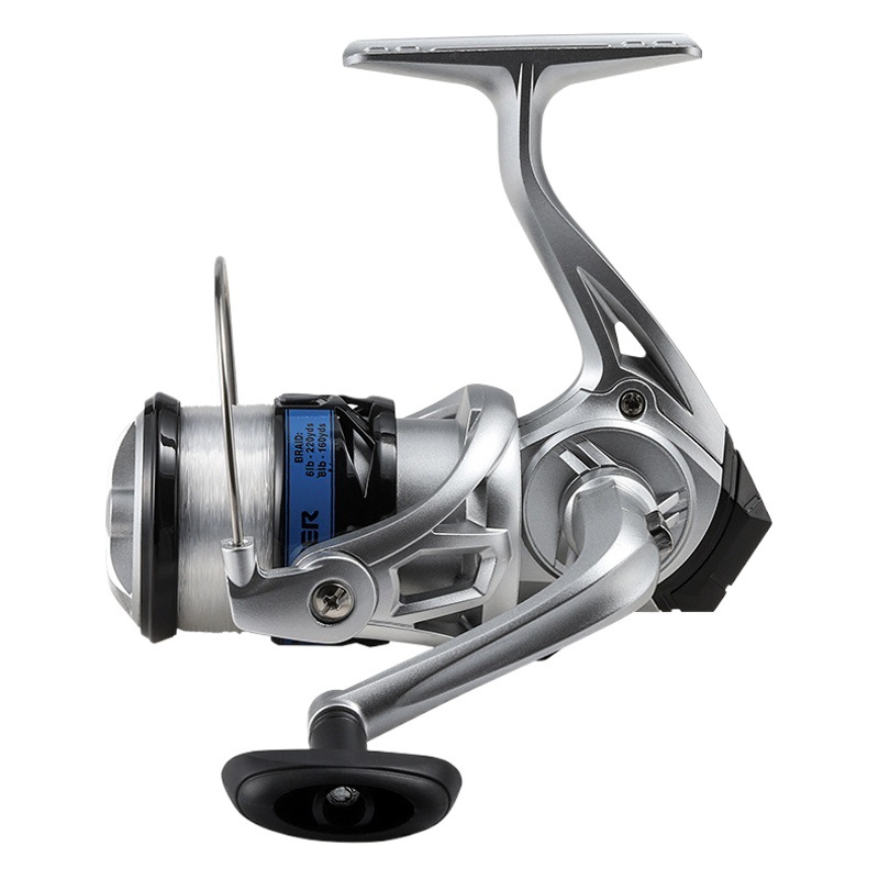 Oferta especial en carrete de pesca con línea de 100 m - Carrete giratorio con cabezal electrochapado NF modelo 2000.