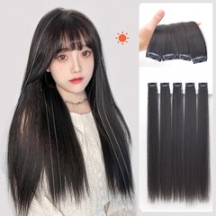 シングルカツラの女性のロングヘアの増発量はふわふわしていて、軽薄な再髪の切れは長い髪の小さい板式の跡のない髪の切れをつないでいます。