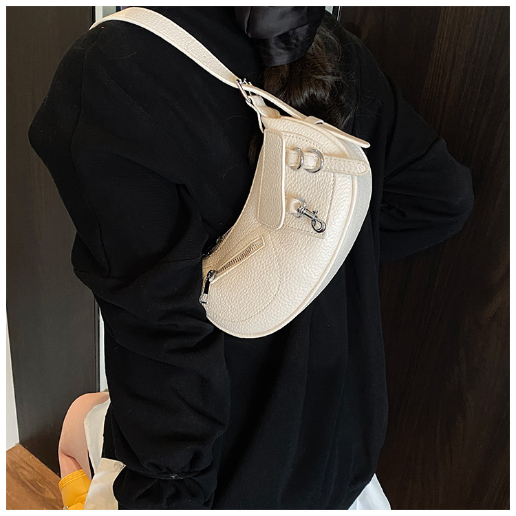 Underarm trendy and fashionable dumpling bag for women, simple and versatile Korean style single-shoulder bag, 2025 new niche design crossbody bag undefined