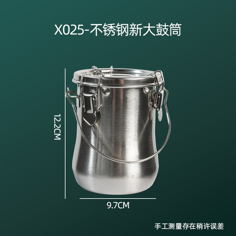 Solo tambor de acero inoxidable pintura al óleo olla doble tambor gran lavadora pluma de metal Cubo de lavado sellado pintura al óleo olla de medios de lavado