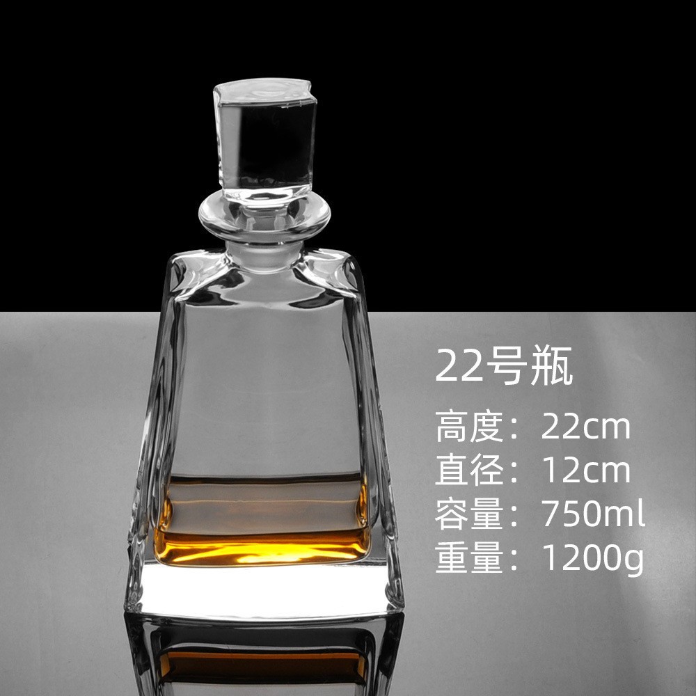 Botellas de vino de cristal transfronterizas directas de fábrica botellas de whisky europeas botellas de licores extranjeros botellas de vino blanco XO