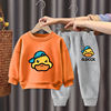 Children's set for boys, clothing, warm sweatshirt girl's, wholesale, Korean style, children's clothing