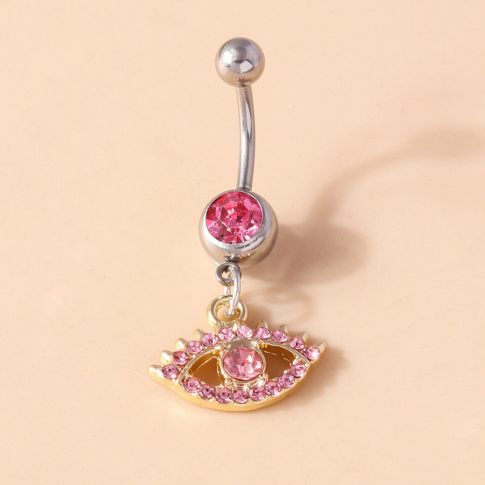 Devil's Eye Belly Button Ring Elegant Navel Piercing For Women_voghion.com