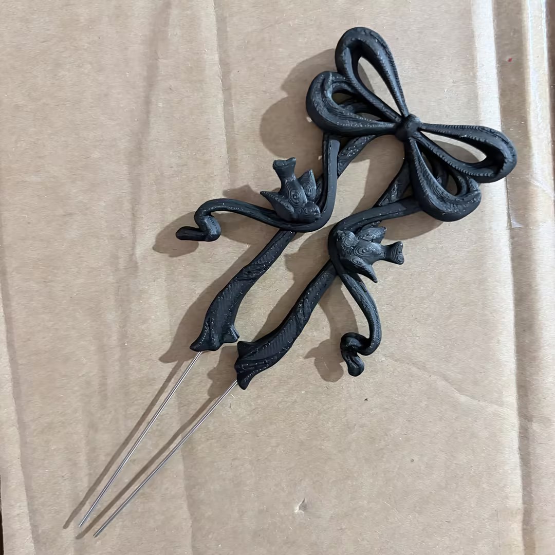 Hollow-Out Lily-Of-The-Valley Butterfly Bean Pen Double Needle 5.5cm Bean Spade Tweezers Handmade DIY Bean Art Tool Bean Pen