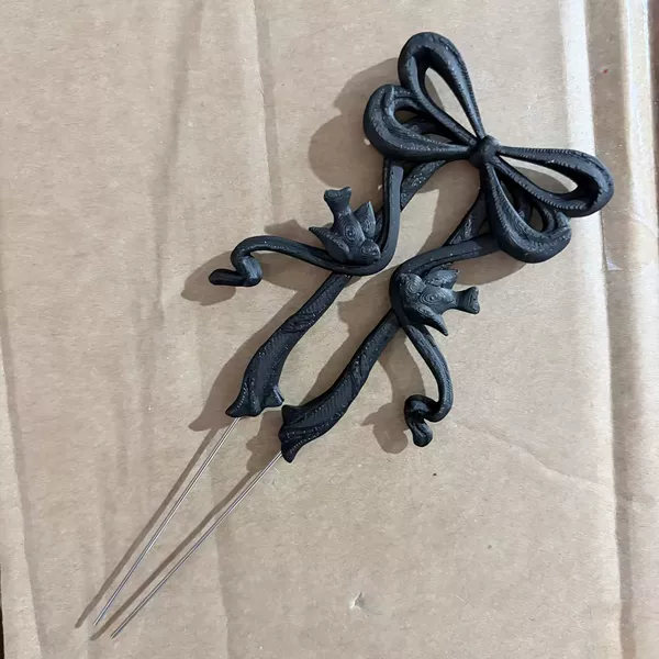 Hollow-Out Lily-Of-The-Valley Butterfly Bean Pen Double Needle 5.5cm Bean Spade Tweezers Handmade DIY Bean Art Tool Bean Pen