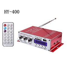 HY 400插卡功放U盘SD内存卡插卡迷你小功放12V摩托车功放