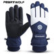 Couple Gloves Women's Winter Warm Cold-proof fleece-lined Thickened Ski Gloves Young and Middle-aged Waterproof Windproof Touch Screen Gloves