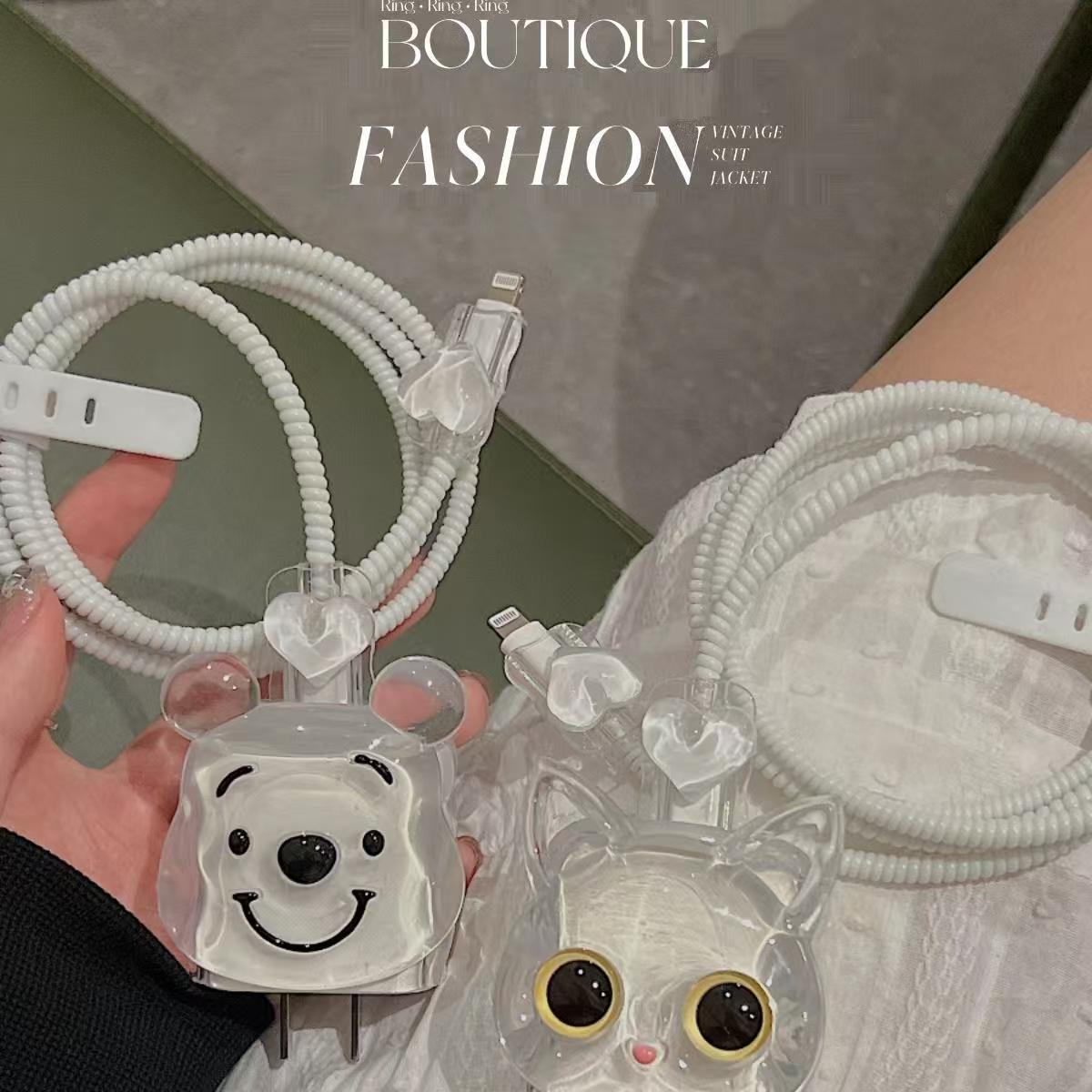 Para Apple 14 línea de datos cubierta protectora iPhone13 cargador cabezal 12promax bobinado estuche para iPad