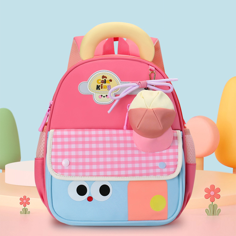 Mochila de jardín de infantes nuevo niño de dibujos animados 3 años 5 años mochila de preescolar transpirable clase grande mochila de niña pequeña