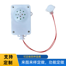 骷髅头配件发光鬼叫发声器万圣节巫婆叫声控发声盒按键音乐机芯