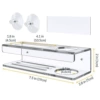 Transparent sponge drying rack, double-sided tape