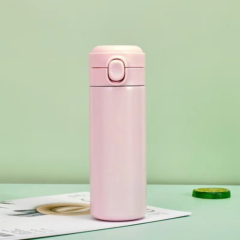 Taza de aislamiento Taza de agua de guisantes de temperatura inteligente Tapa de rebote de acero inoxidable 304 Taza de regalo conveniente para hombres y mujeres personalizada al por mayor image 10