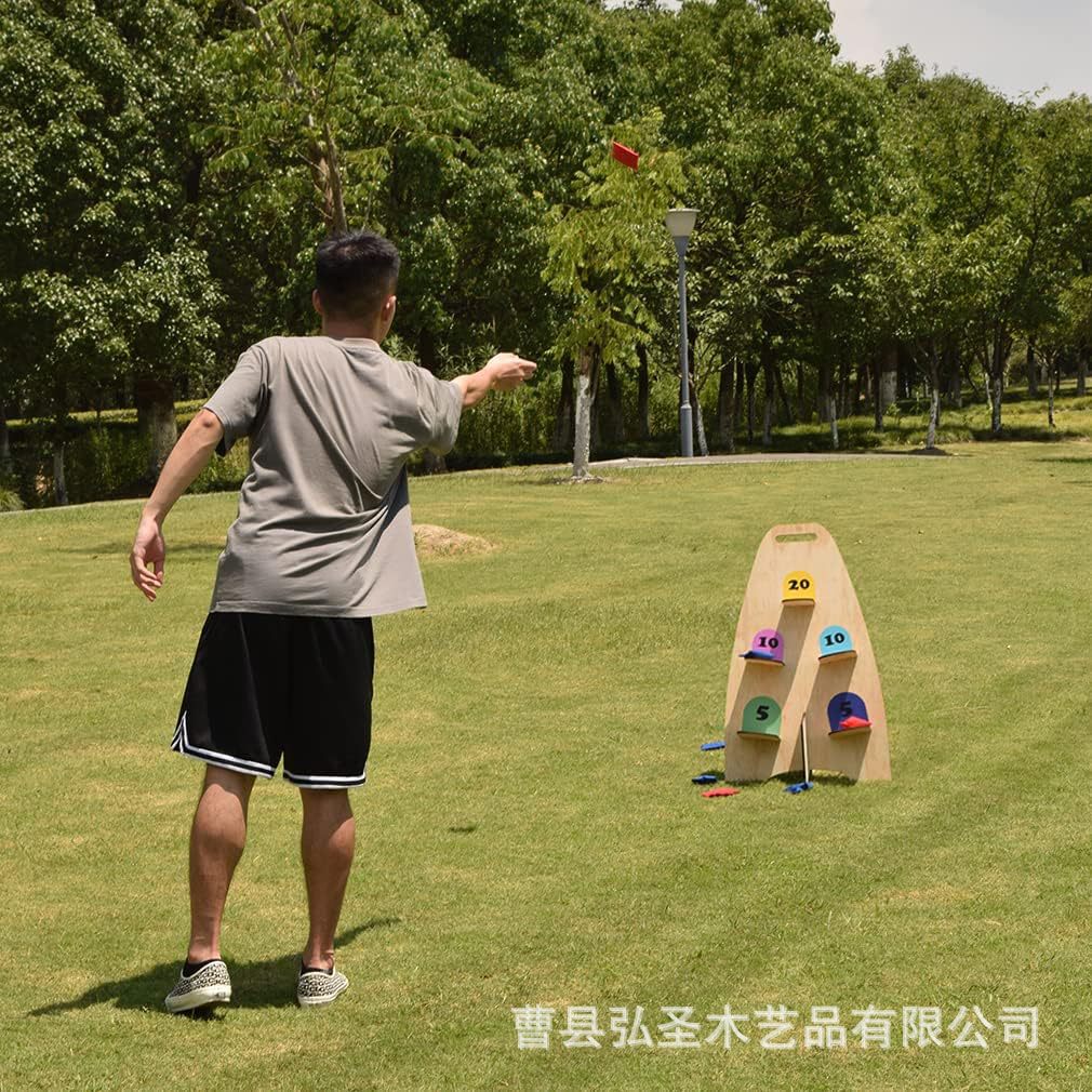 Nuevo juego de sacos de arena vertical transfronterizo, juego de lanzamiento de bolsas de frijoles de madera, juego de sacos de arena interior al aire libre para niños y adultos
